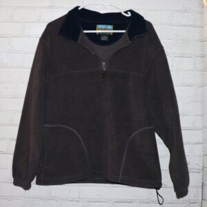 🖤 Roundy Ridge Vintage Quarter‑Zip Fleece · Size Medium